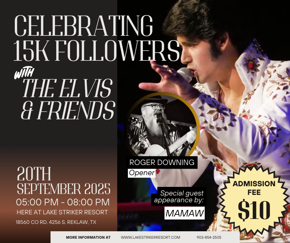 15K Followers Celebration at Lake Striker Resort | Live Music Event