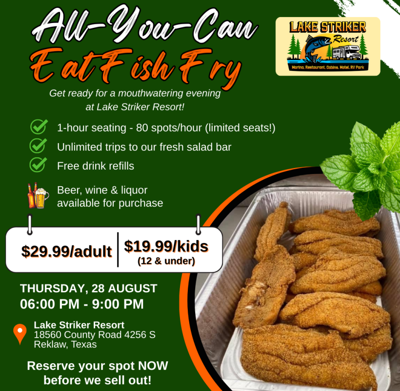 All-You-Can-Eat Fish Fry – Thursday, Aug 28