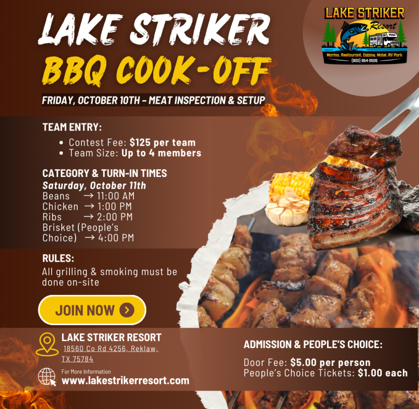 Lake Striker BBQ Cook-Off 2025